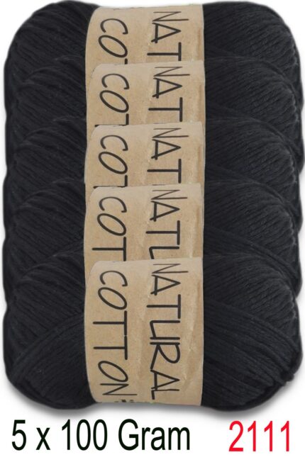 Diva Natural Cotton 2111 Siyah (5 li Paket)