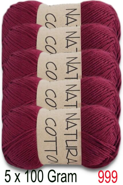 Diva Natural Cotton 999 Bordo (5 li Paket)