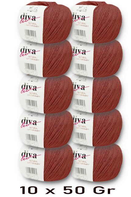 Diva Natural Cotton Baby 1964 Tarçın (10 lu Paket)