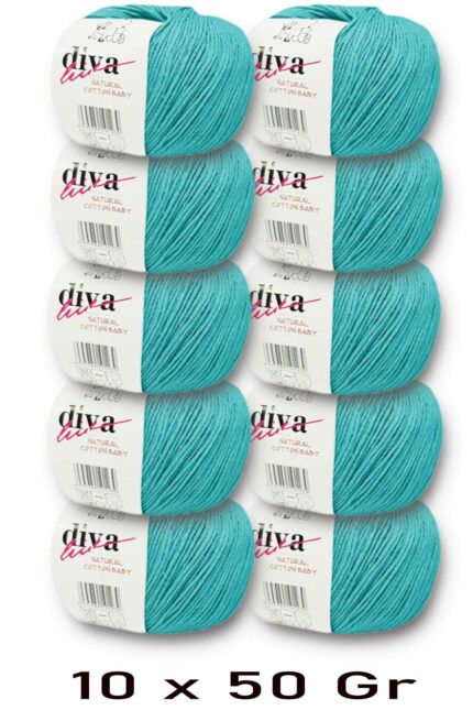 Diva Natural Cotton Baby 2119 Mint (10 lu Paket)
