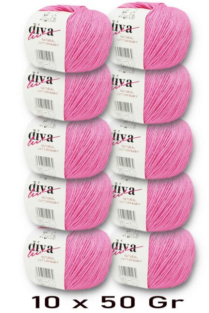 Diva Natural Cotton Baby 229 Pembe (10 lu Paket)