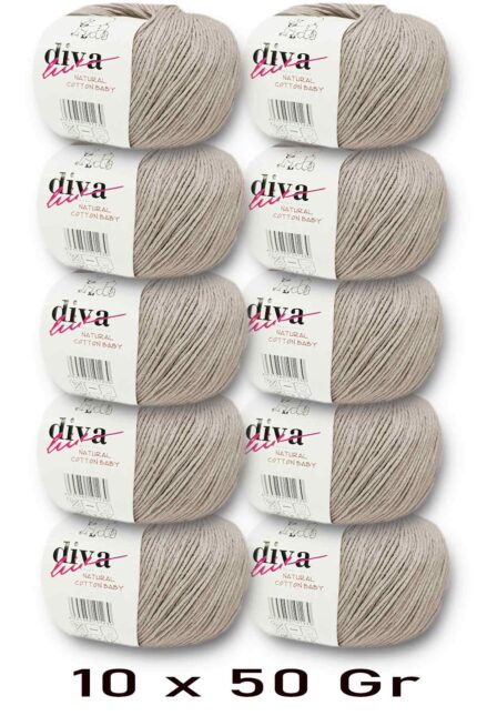 Diva Natural Cotton Baby 2305 Bej (10 lu Paket)
