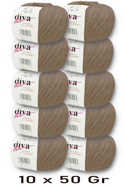 Diva Natural Cotton Baby 258 Orta Vizon (10 lu Paket)