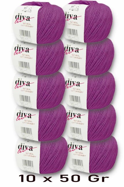 Diva Natural Cotton Baby 60 Mürdüm (10 lu Paket)