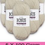 Bonus 5 x 100 Gr Klasik Lüx Akrilik İplik 812