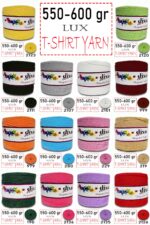 550-600 Gram Lüks Penye Kumaş İplik - T Shirt Yarn - Fabric 2111 Siyah (6 lı Paket) - Görsel 2
