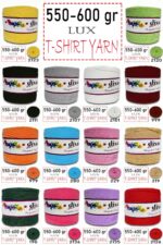 550-600 Gram Lüks Penye Kumaş İplik - T Shirt Yarn - Fabric 190 Ördek Başı  (6 lı Paket) - Görsel 2