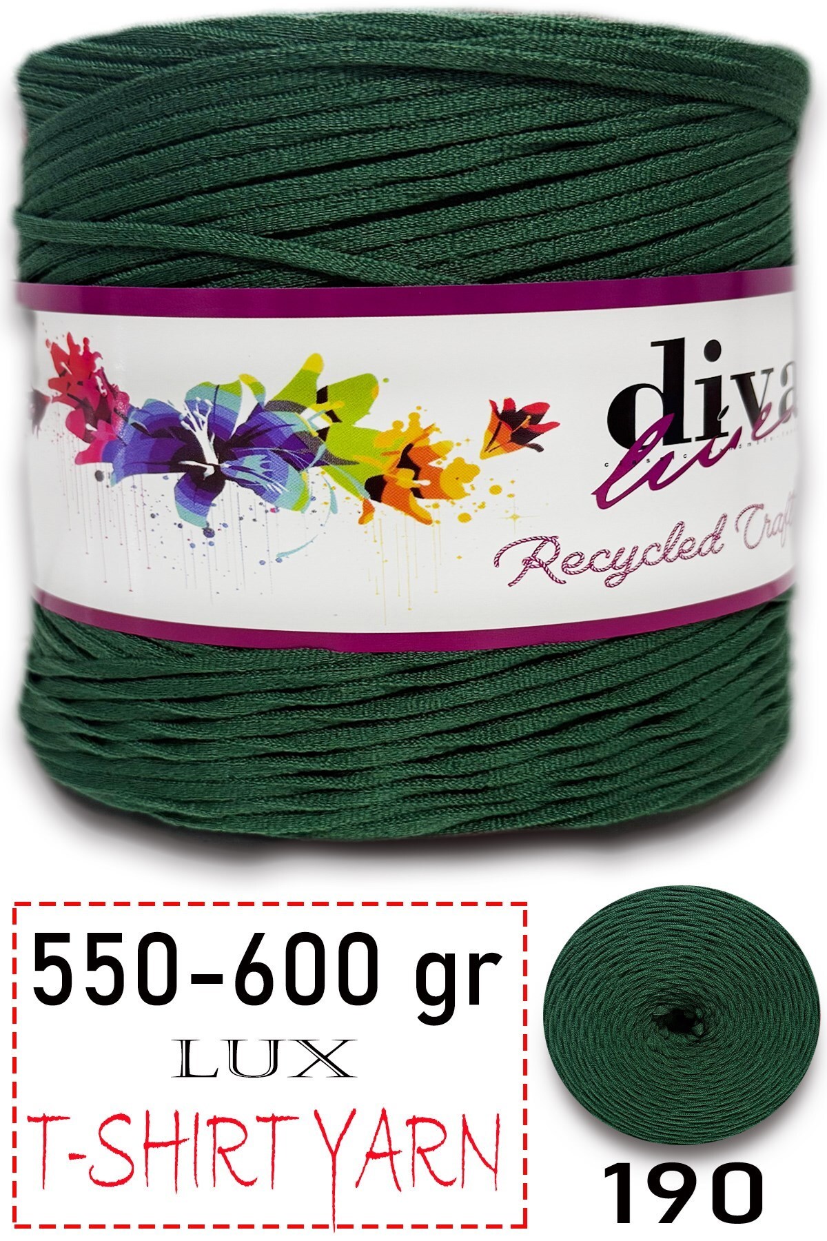 550-600 Gram Lüks Penye Kumaş İplik - T Shirt Yarn - Fabric 190 Ördek Başı  (6 lı Paket) - Görsel 1