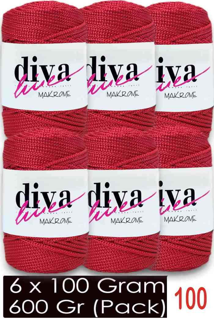 Diva Makrome İpi 100 ( 6 lı Paket ) - Görsel 1