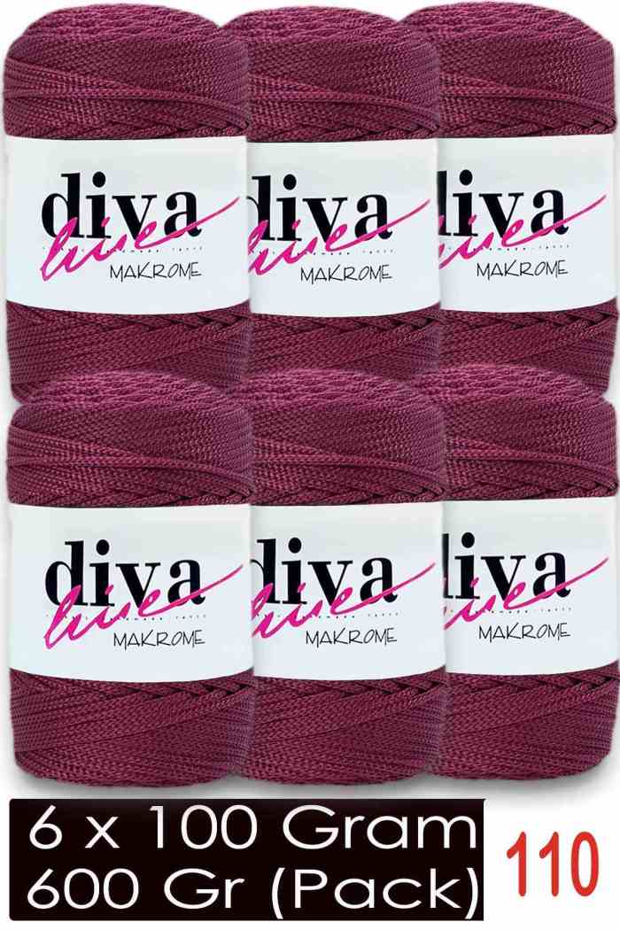 Diva Makrome İpi 110 ( 6 lı Paket ) - Görsel 1