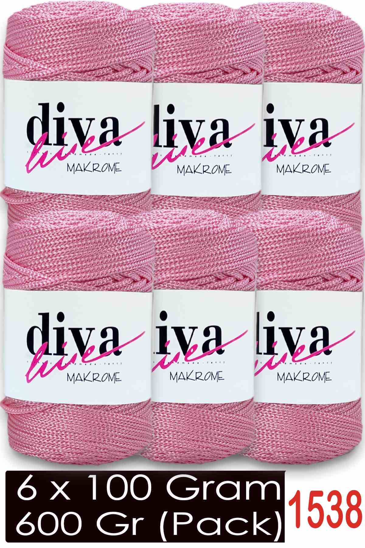 Diva Makrome İpi 1538 ( 6 lı Paket ) - Görsel 1