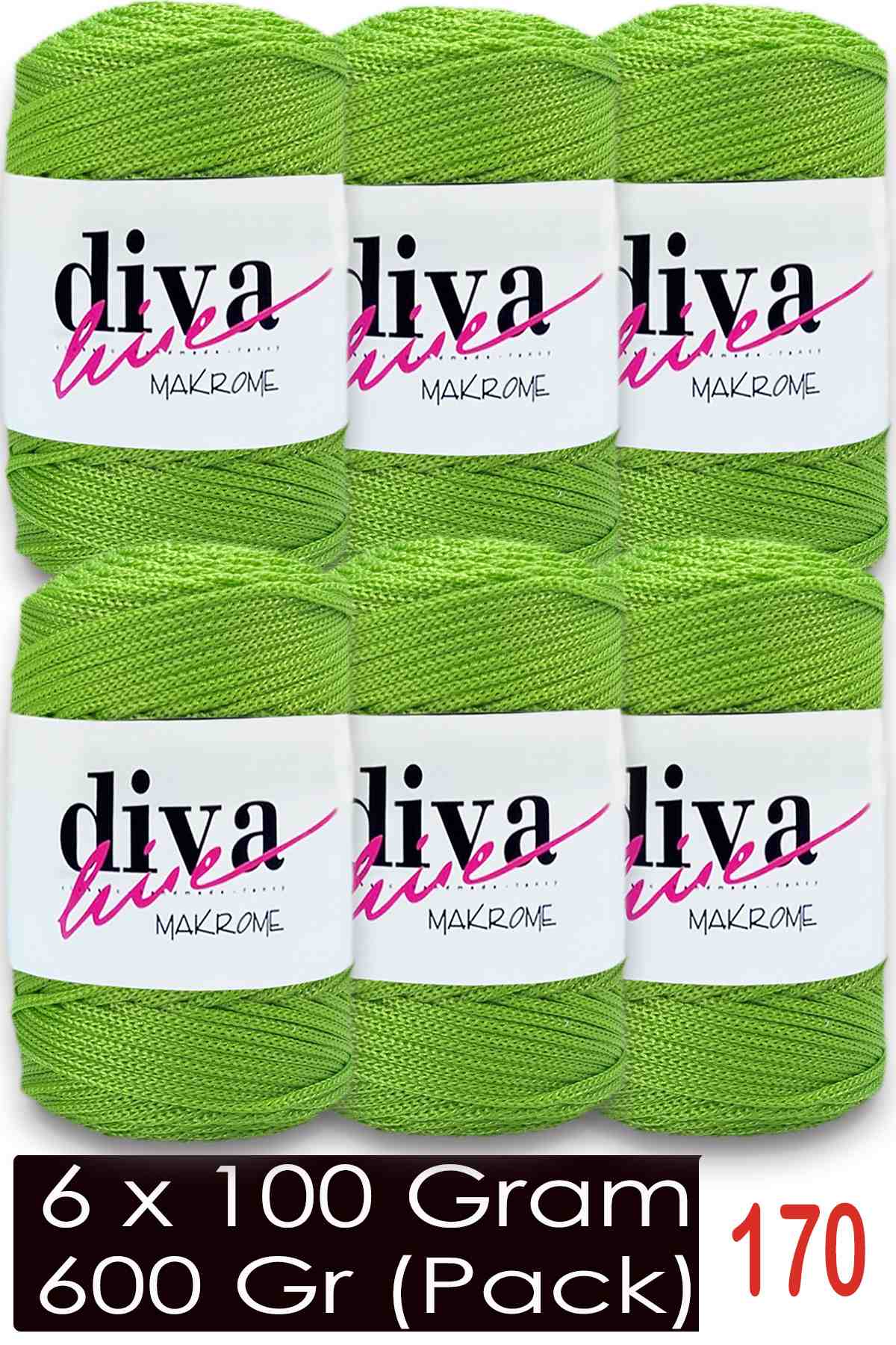 Diva Makrome İpi 170 Fıstık ( 6 lı Paket ) - Görsel 1