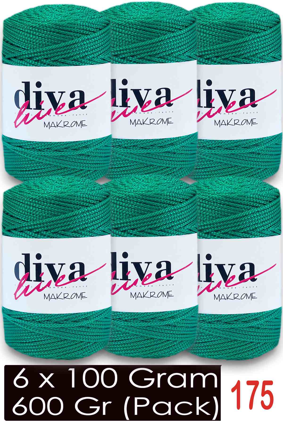 Diva Makrome İpi 175 ( 6 lı Paket ) - Görsel 1