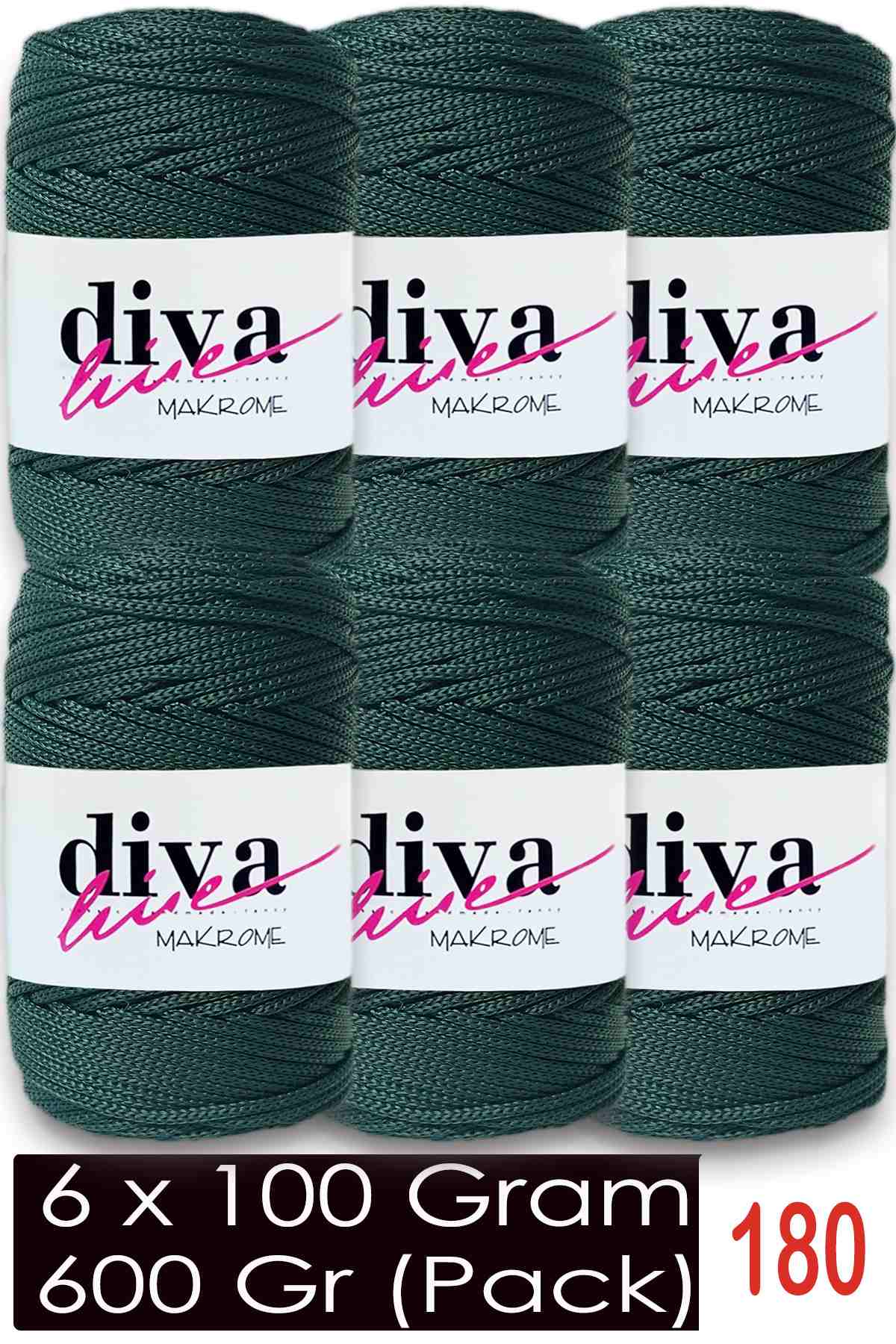 Diva Makrome İpi 180 Ördek Başı ( 6 lı Paket ) - Görsel 1