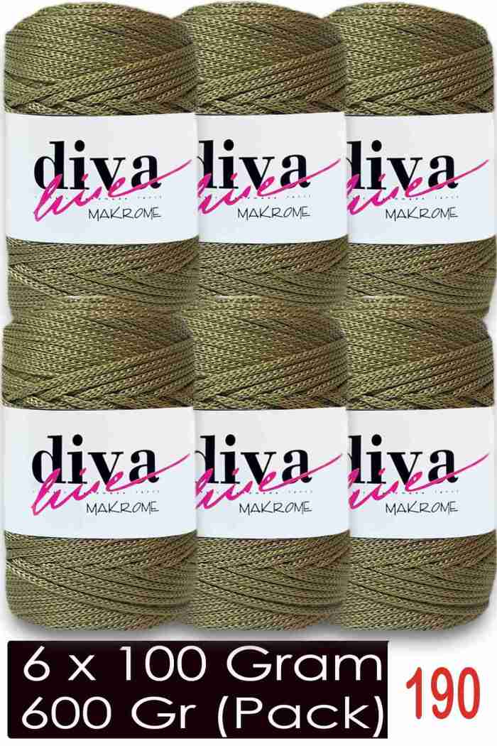 Diva Makrome İpi 190 ( 6 lı Paket ) - Görsel 1