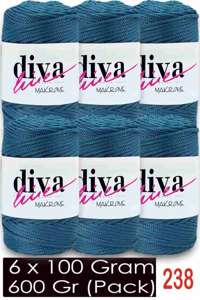 Diva Makrome İpi 238 ( 6 lı Paket ) - Görsel 1