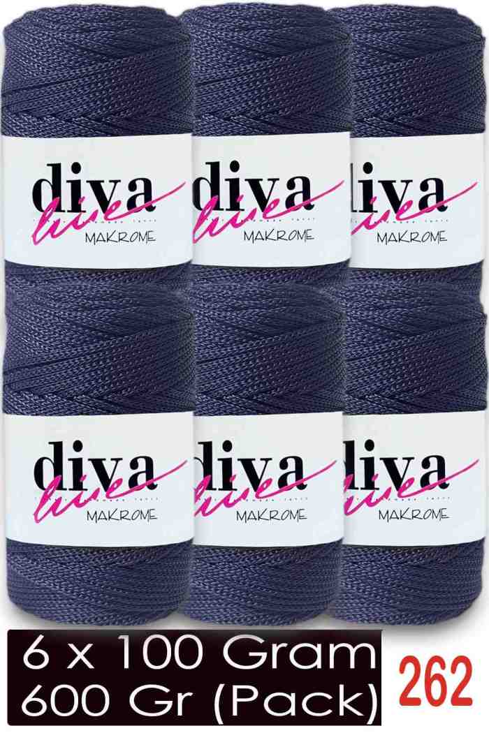 Diva Makrome İpi 262 ( 6 lı Paket ) - Görsel 1