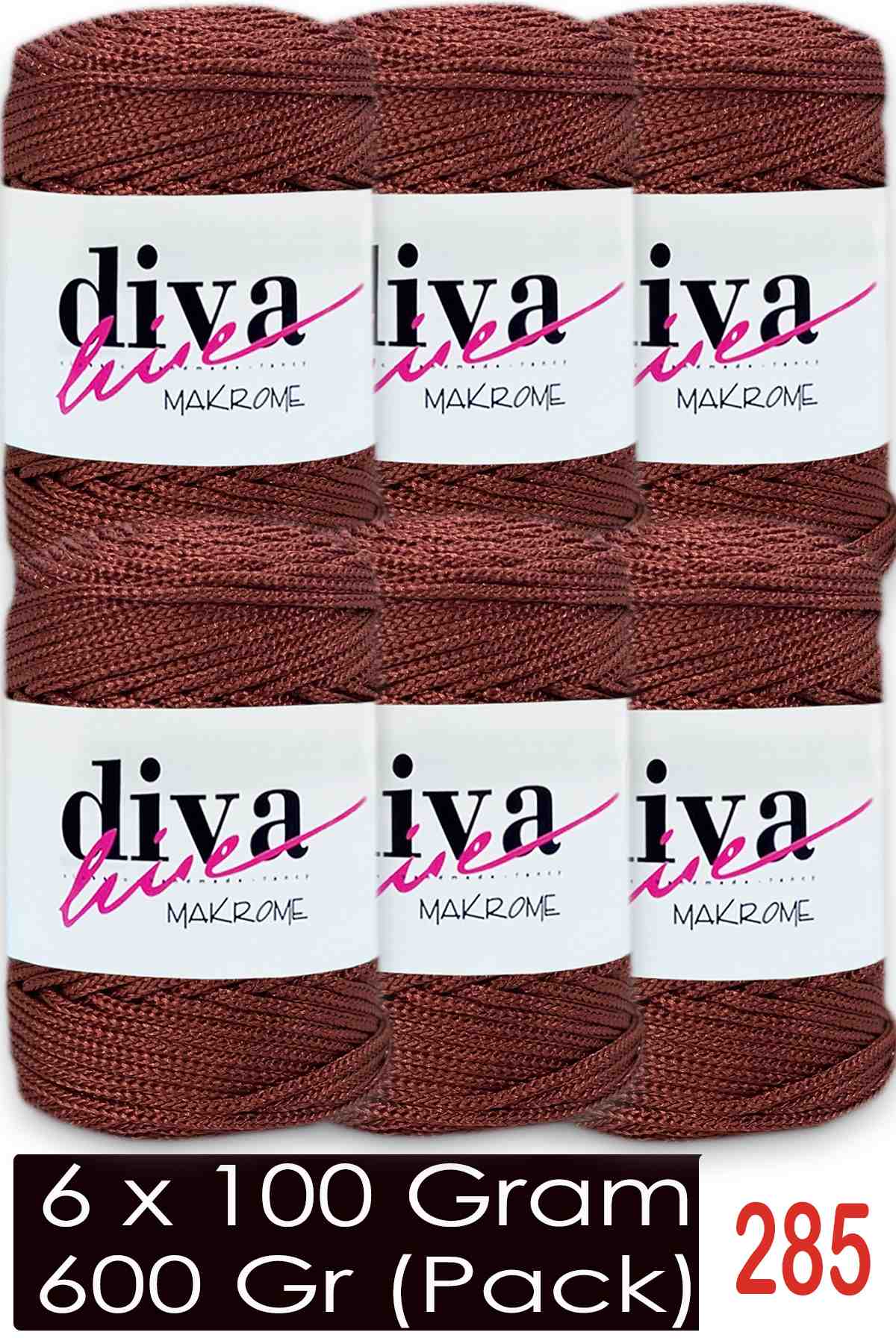 Diva Makrome İpi 285 ( 6 lı Paket ) - Görsel 1