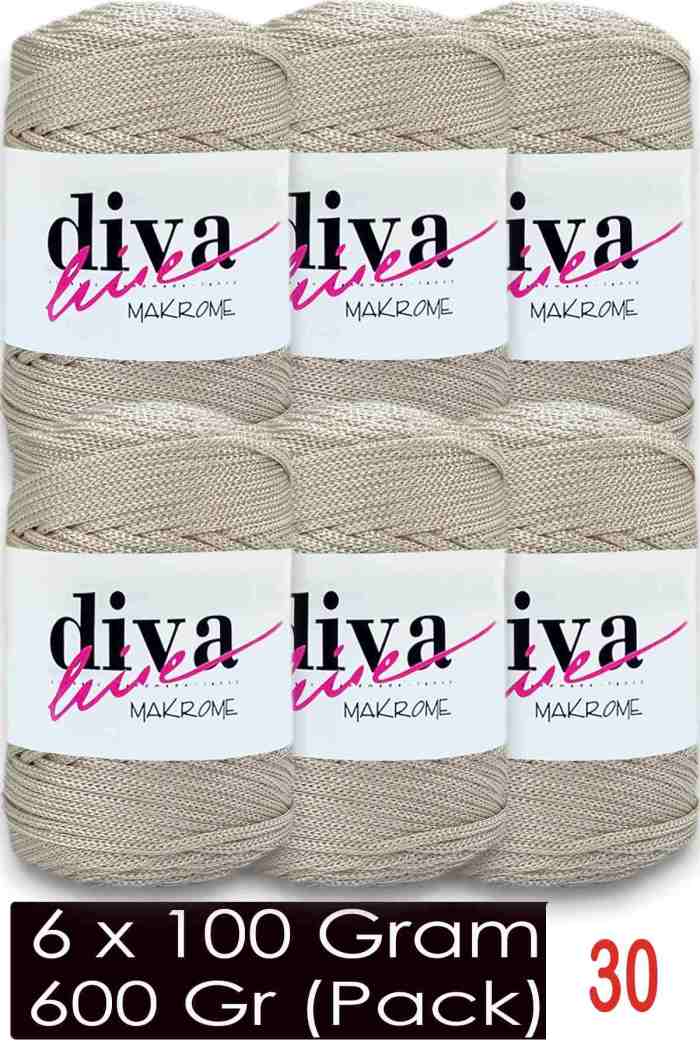 Diva Makrome İpi 30 ( 6 lı Paket ) - Görsel 1