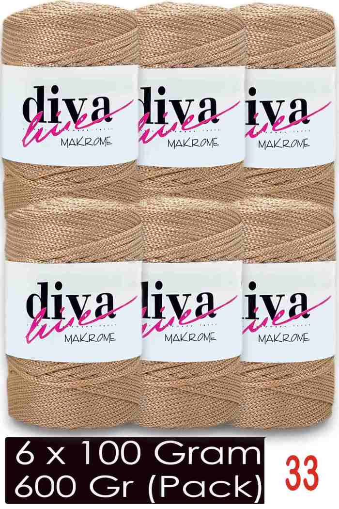 Diva Makrome İpi 33 ( 6 lı Paket) - Görsel 1