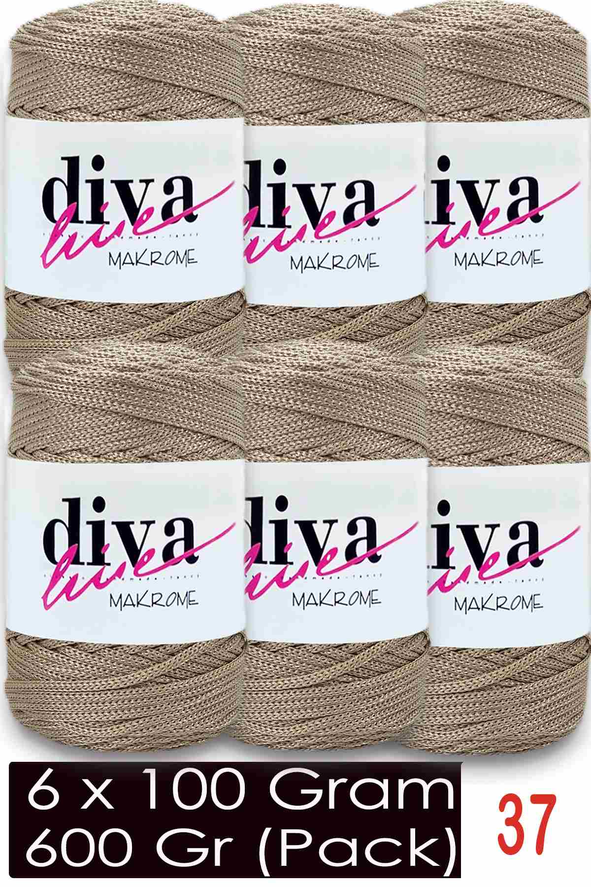 Diva Makrome İpi 37 ( 6 lı Paket ) - Görsel 1