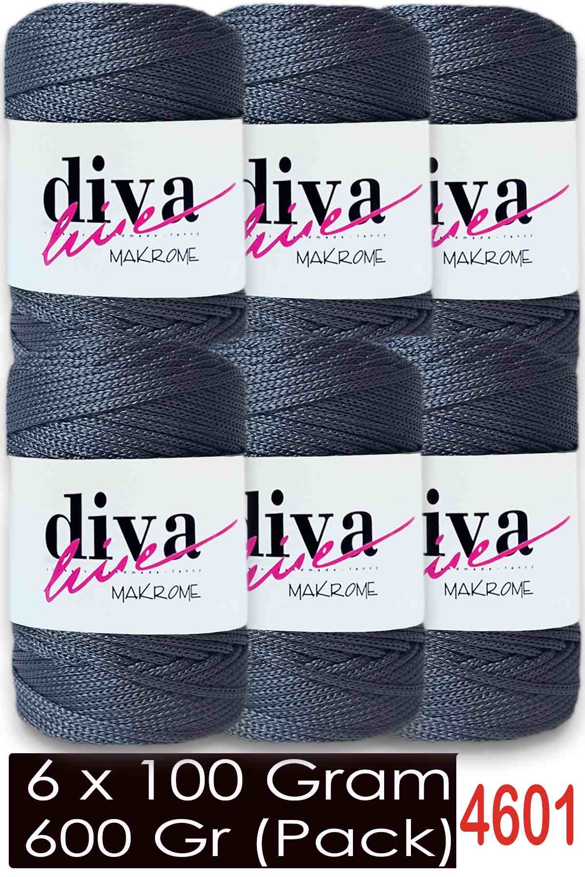 Diva Makrome İpi 4601 ( 6 lı Paket ) - Görsel 1