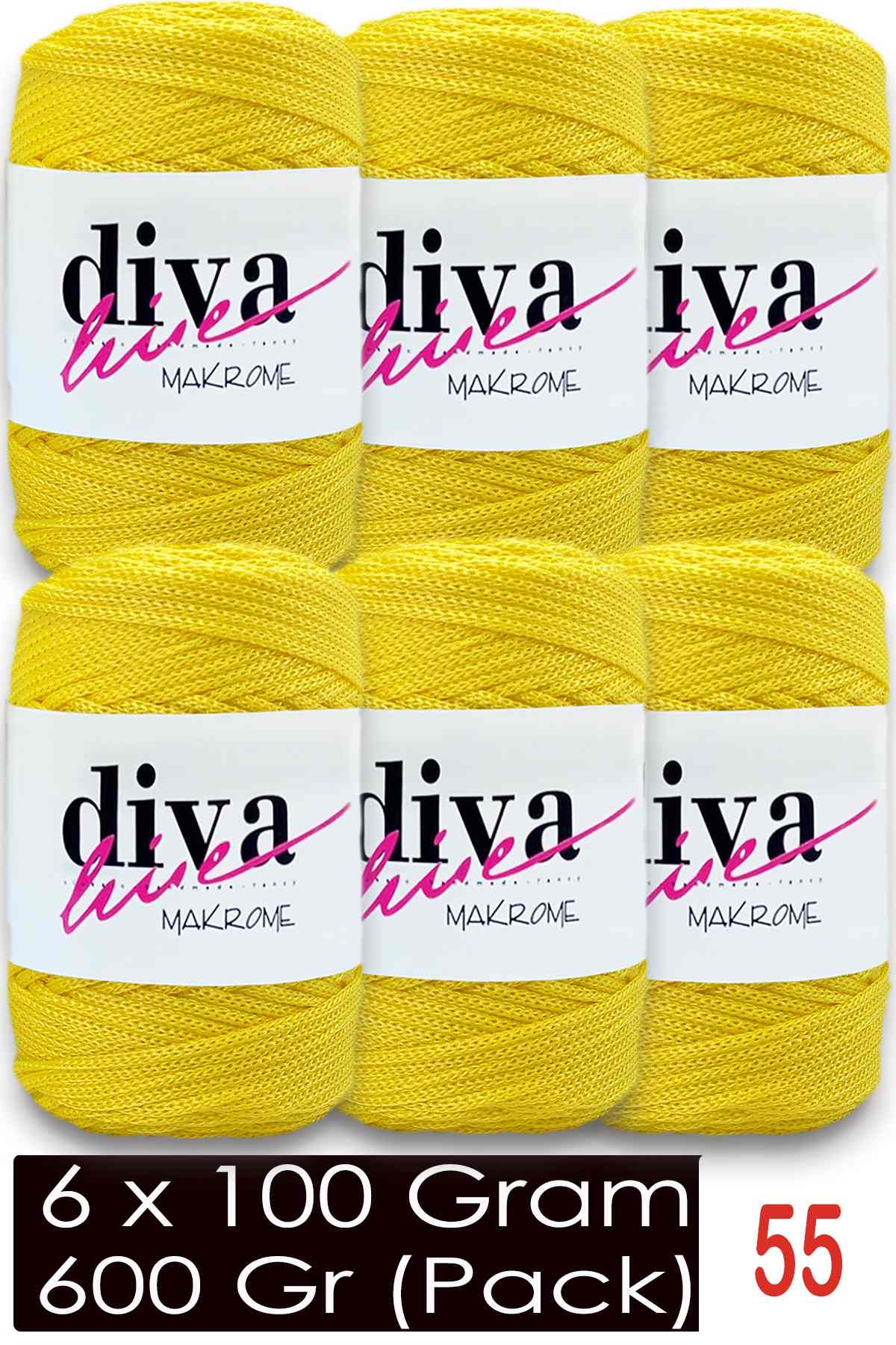 Diva Makrome İpi 55 ( 6 lı Paket ) - Görsel 1