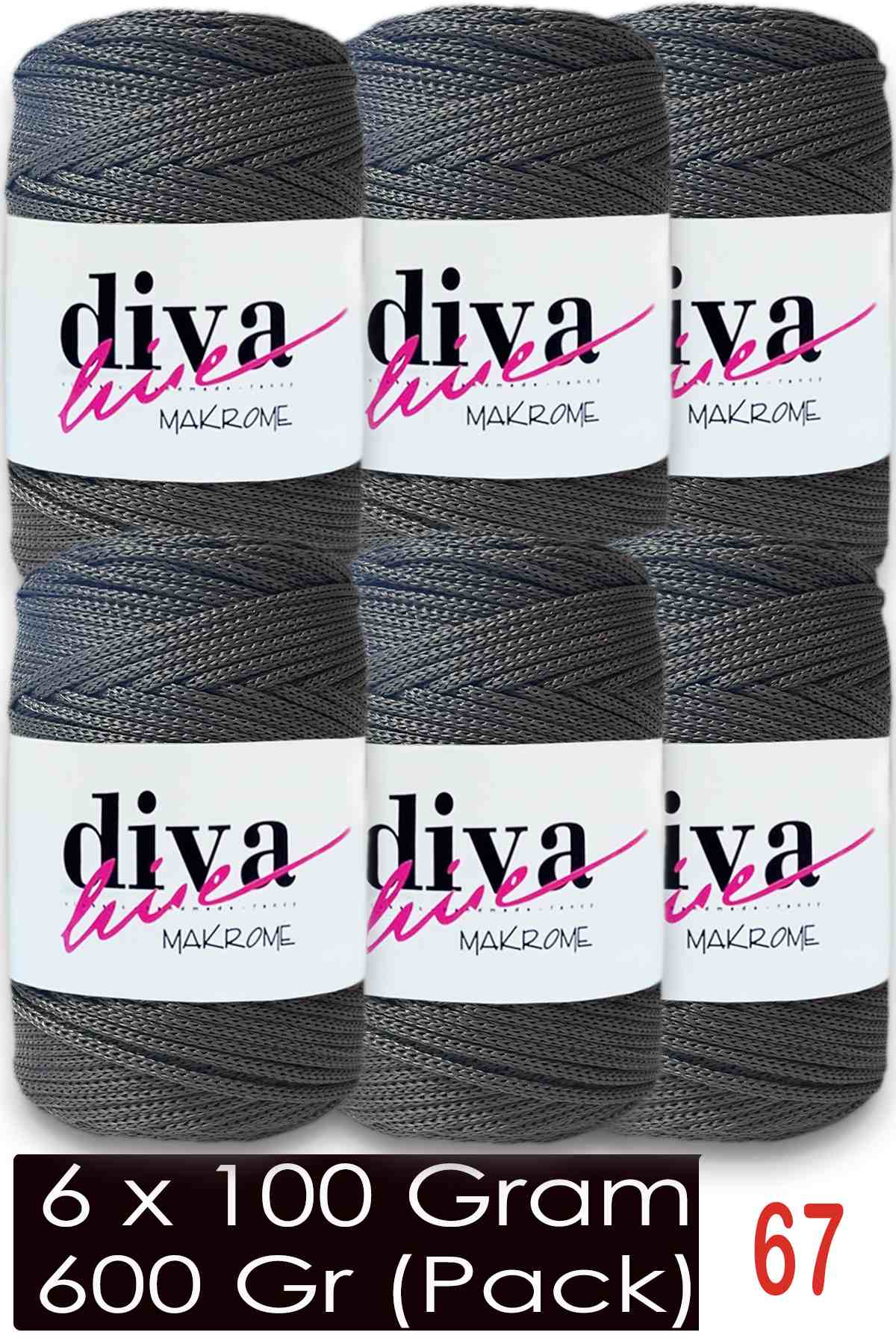 Diva Makrome İpi 67 ( 6 lı Paket ) - Görsel 1