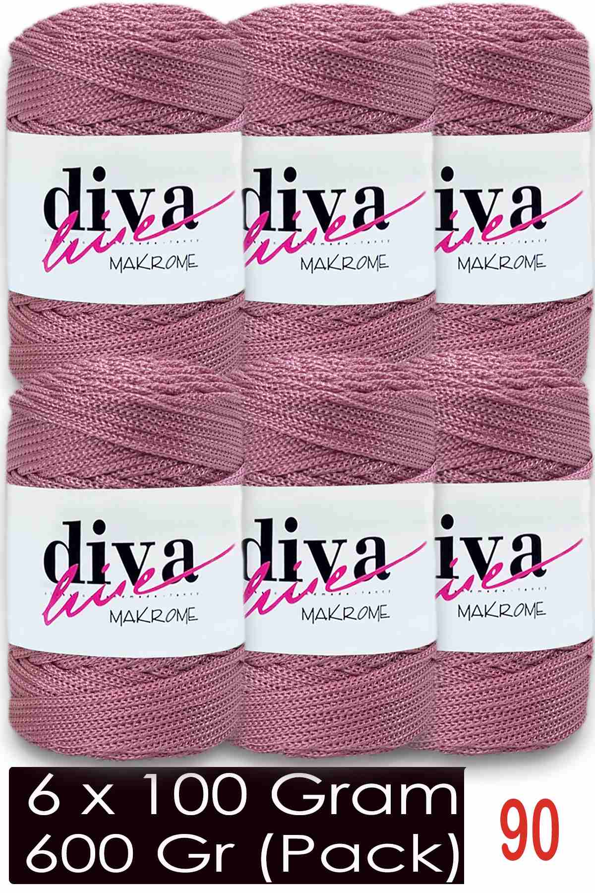 Diva Makrome İpi 90 ( 6 lı Paket ) - Görsel 1