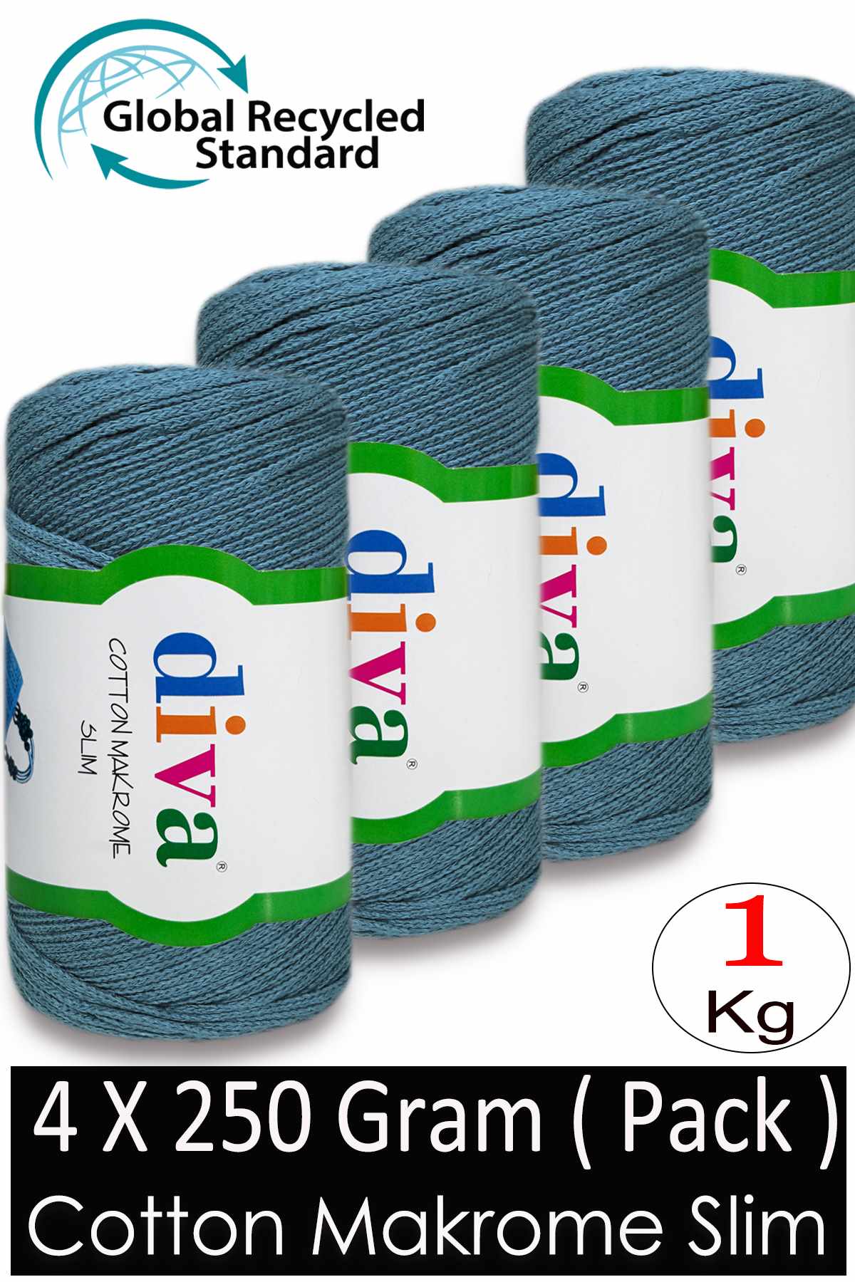 Diva Cotton Makrome İnce 2000 ( 4 lü Paket ) - Görsel 1