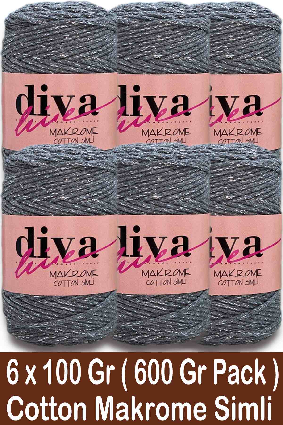 Diva Makrome Cotton Simli 194 GMŞ ( 6 lı Paket ) - Görsel 1