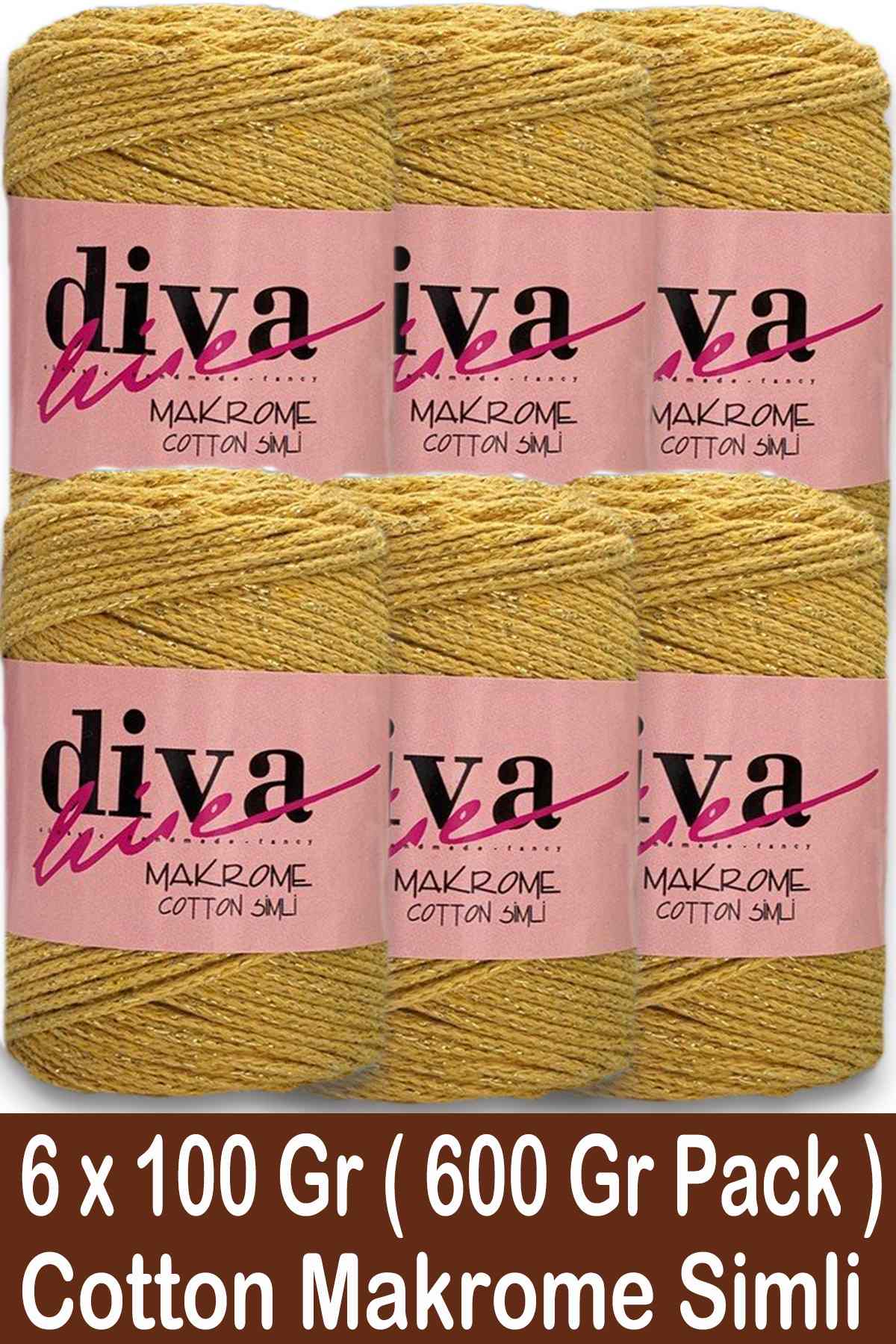 Diva Makrome Cotton Simli 1974 ALT ( 6 lı Paket ) - Görsel 1