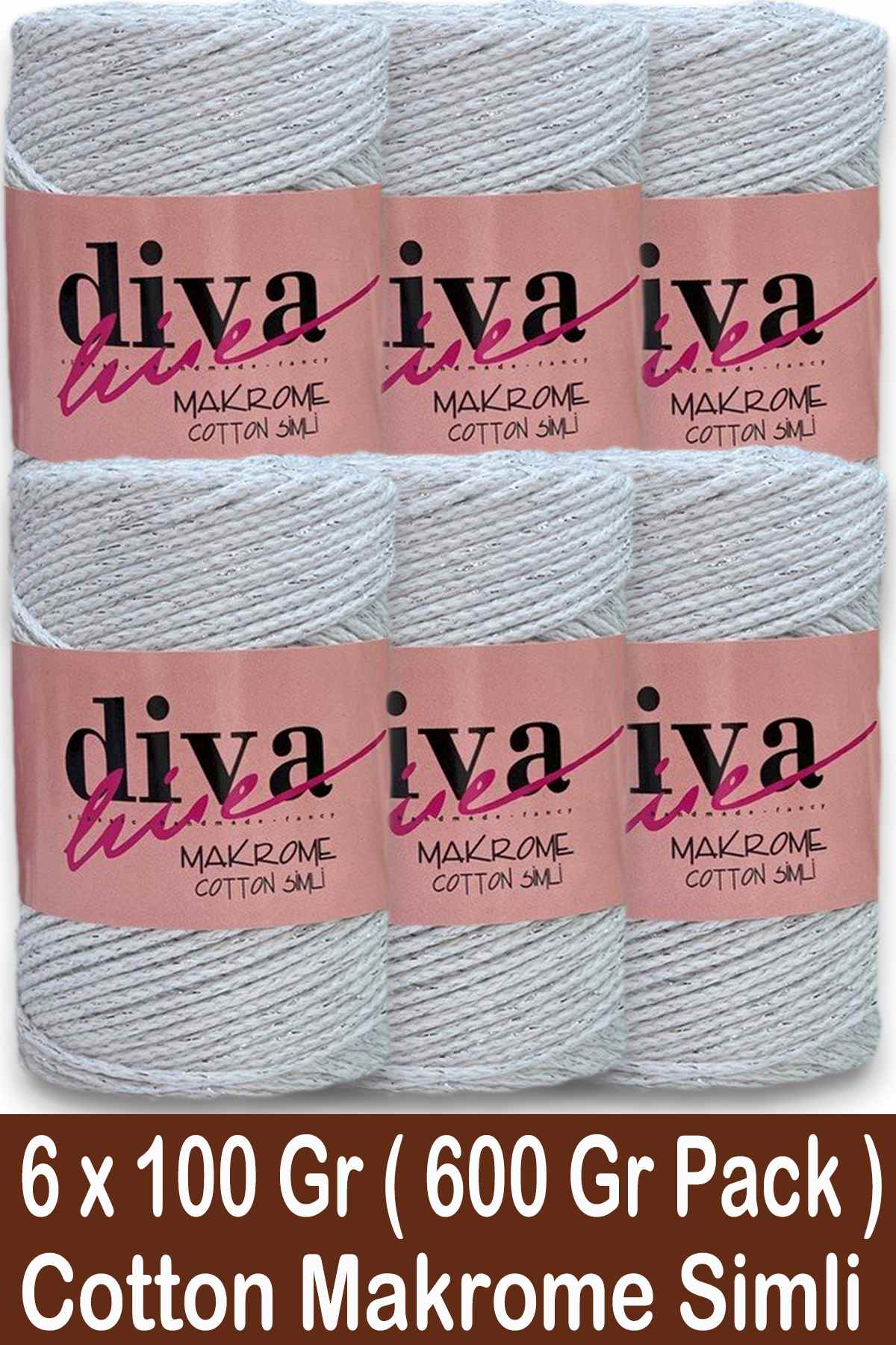 Diva Makrome Cotton Simli 2101 GMS ( 6 lı Paket ) - Görsel 1