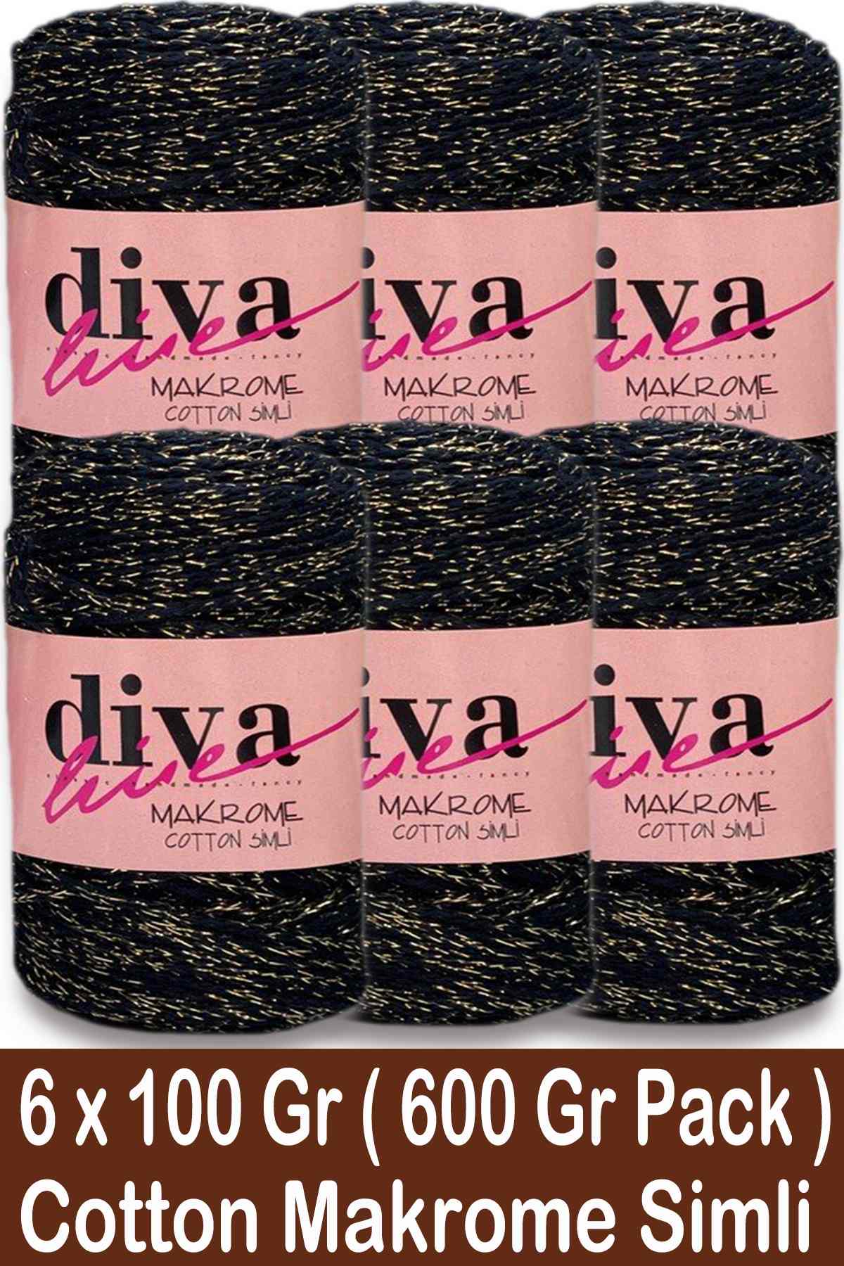 Diva Makrome Cotton Simli 2111 ALT ( 6 lı Paket ) - Görsel 1