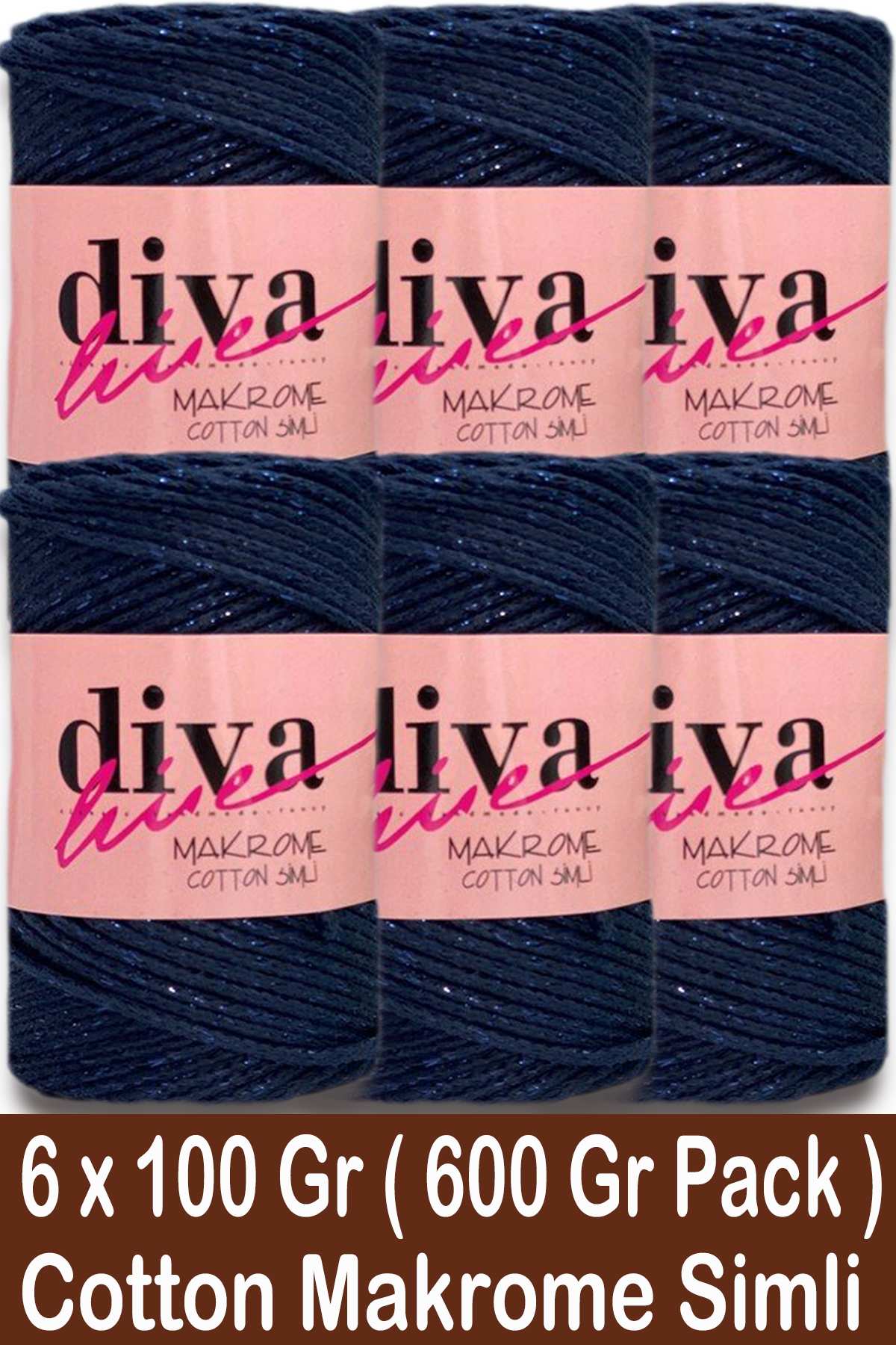 Diva Makrome Cotton Simli 2112 LCV ( 6 lı Paket ) - Görsel 1