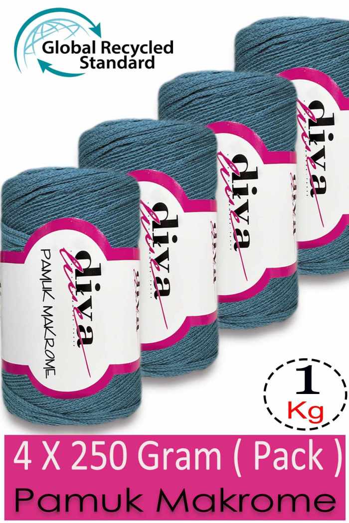 Diva Pamuk Makrome 2000 ( 4 lü Paket) - Görsel 1