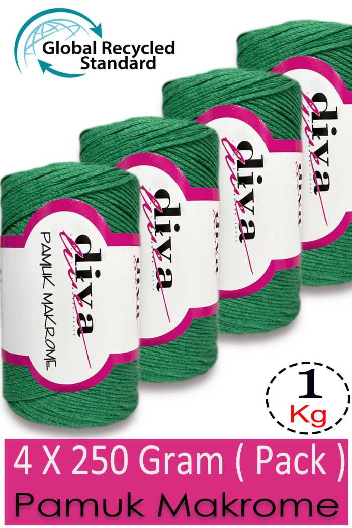 Diva Pamuk Makrome 2121 Benetton ( 4 lü Paket) - Görsel 1
