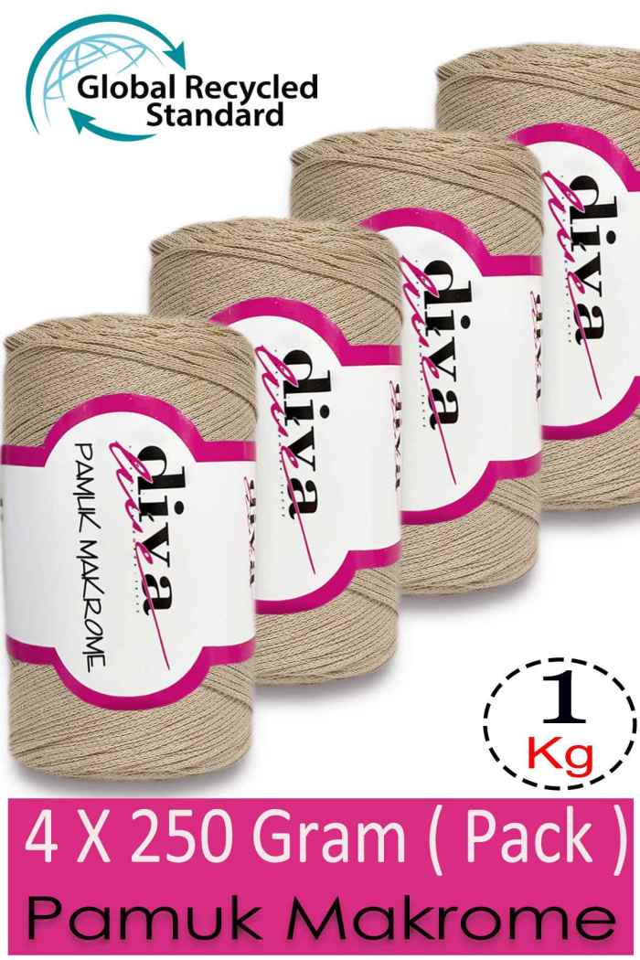 Diva Pamuk Makrome 219 Nohut ( 4 lü Paket ) - Görsel 1