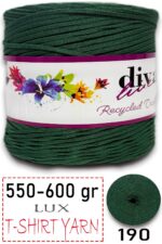 550-600 Gram Lüks Penye Kumaş İplik - T Shirt Yarn - Fabric 190 Ördek Başı  (6 lı Paket)
