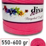 550-600 Gram Lüks Penye Kumaş İplik - T Shirt Yarn - Fabric 2136 Nar Çiçeği (6 lı Paket)