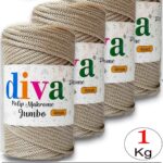 PP Makrome Jumbo 250 gr (4 mm) 30 Pudra ( 4 lü Paket )