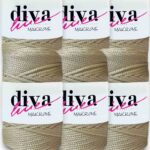Diva Makrome İpi 18 Krem ( 6 lı Paket )