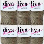 Diva Makrome İpi 208 Kahve ( 6 lı Paket )