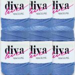Diva Makrome İpi 220 Mavi ( 6 lı Paket )