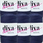 Diva Makrome İpi 260 Orta Lacivert ( 6 lı Paket )