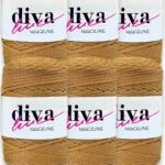 Diva Makrome İpi 49 Hardal ( 6 lı Paket )