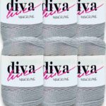 Diva Makrome İpi 60 Gümüş ( 6 lı Paket )
