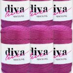Diva Makrome İpi 82 Fuşya ( 6 lı Paket )