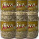 Diva Makrome İpi Simli 17A ( 6 lı Paket )