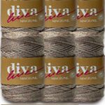 Diva Makrome İpi Simli 30B ( 6 lı Paket )